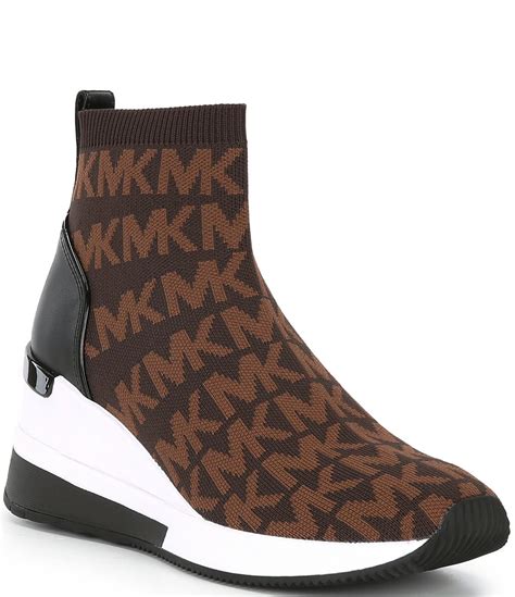 skyler knit bootie michael kors|Michael Kors stretch knit sneakers.